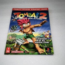 Tomba! 2 The Evil Swine Return Prima's Official Strategy Guide PS1 Rare VGC RARE