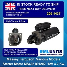Starter Motor For Massey