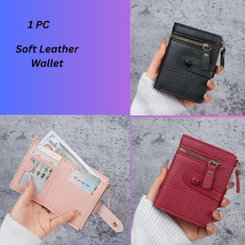 Womens black soft leather - soft, zip