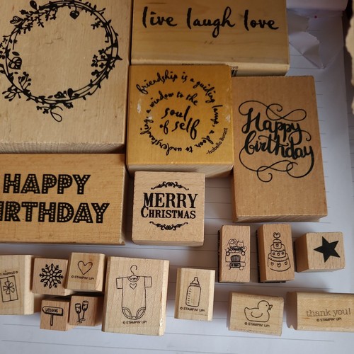 Job lot wooden stamp - job,