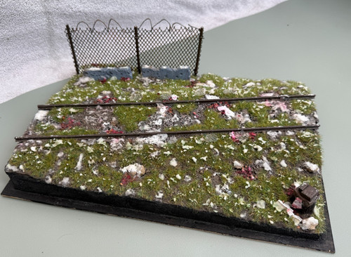 Diorama base train track - train,