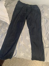 Blue One True Saxon Jeans Size L. 15” across the waist, 31” inside leg