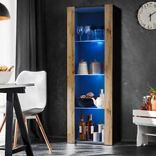 NEW Free Standing Living Room Display Cabinet in Matt LED Lighting Tivoli