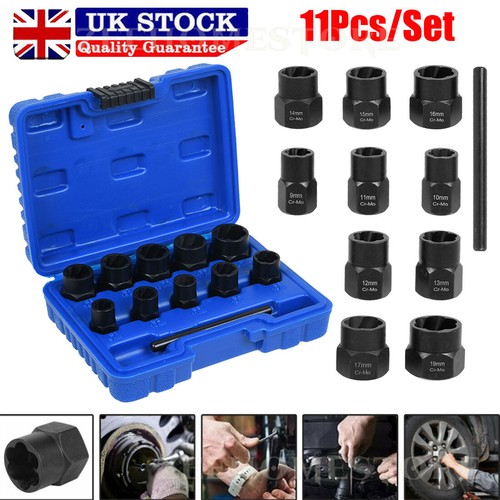 11pc bolt nut extractor - 11pc,
