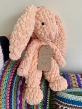 Pretty Peach Crochet Bunny