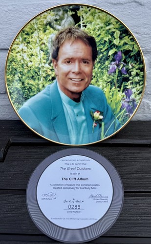 Cliff richard plate danbury - cliff,