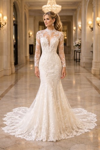 Mermaid sequin bridal gown - uk,