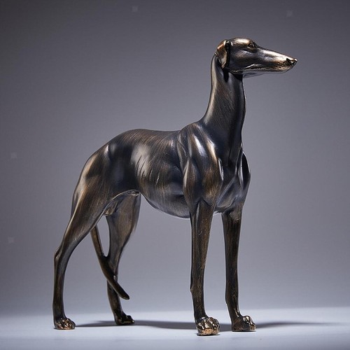 Greyhound dog statue desk - greyhound,