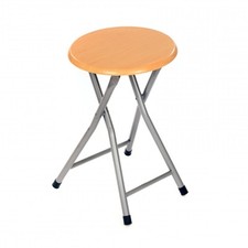 NEW! Wooden Folding Breakfast Kitchen Bar Stool Chair Seat