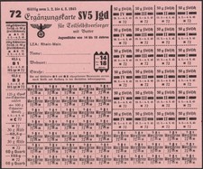 Youth Food rations coupons