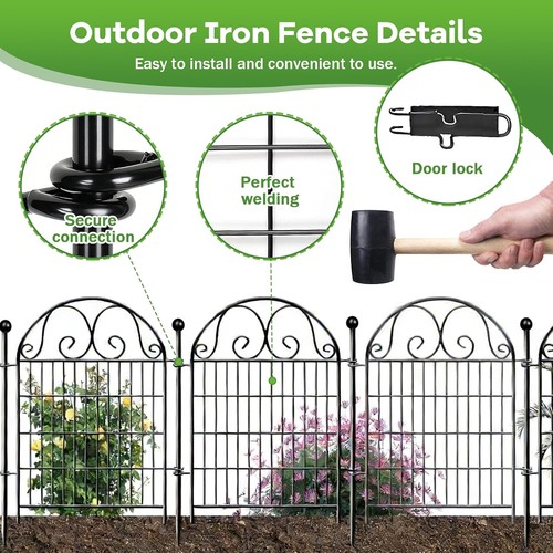 Iron fence with - iron, gate