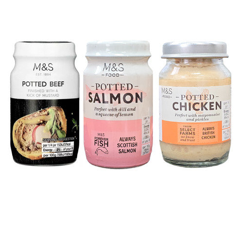 Potted salmon chicken - m&s,