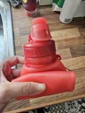 Collapsible Red Silicone Water Bottle – 500ml