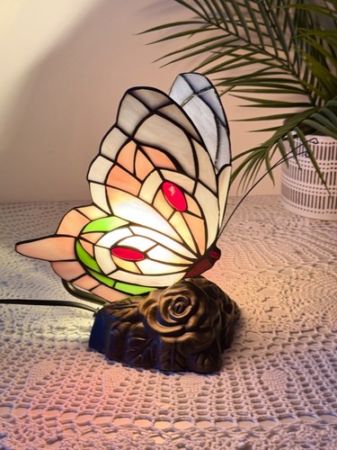 Tiffany style butterfly lamp - tiffany,