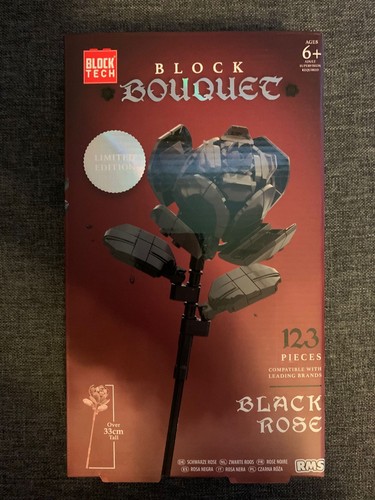 Block bouquet black rose 123 - block,