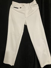 Stromberg Golf Trousers White With Navy Trim On Pockets 32R