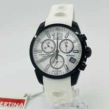 Certina DS Rookie Men's Steel Sapphire Crystal 40mm White Swiss Watch C016417A
