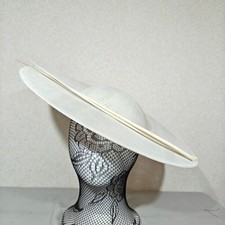 Ivory large fascinator ostrich - ivory,