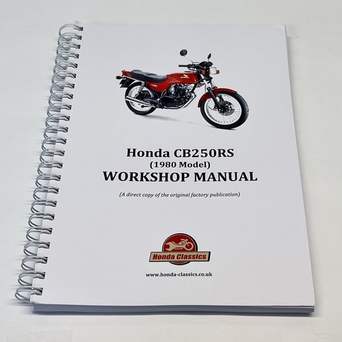 Honda cb250rs factory workshop - cb250rs,