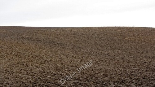Photo 6x4 ploughed field - photo,