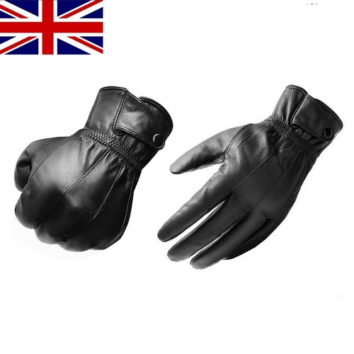 Mens real leather gloves - leather,