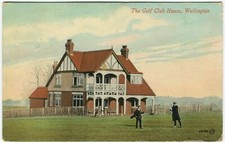 THE GOLF CLUB HOUSE, WELLINGTON - Shropshire Golf Postcard