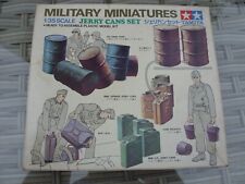 Vintage Tamiya Military Miniatures Jerry Can & Oil Drum Diorama Set 1:35 Scale