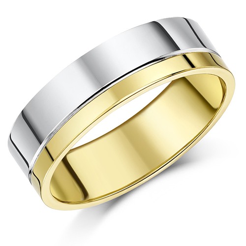 9ct two colour wedding - 9ct,