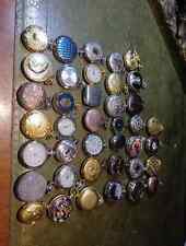 Group Collection Of Quartz Pocket Watches 39 Pieces Untested