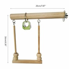 Bird Swing Wooden Parrot Cage