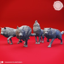 Wolf 54mm miniature for - -,