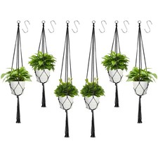 Macrame plant hanger, 6 Pack