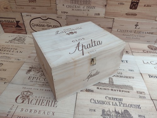 Wooden wine box - wooden,