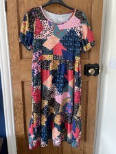 Popsy farrago Patchwork Print Midi Dress 14