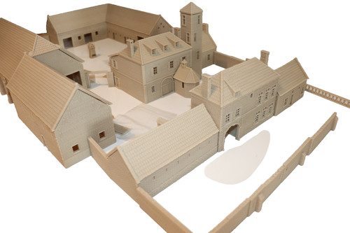 Hougoumont farm buildings - buildings, &