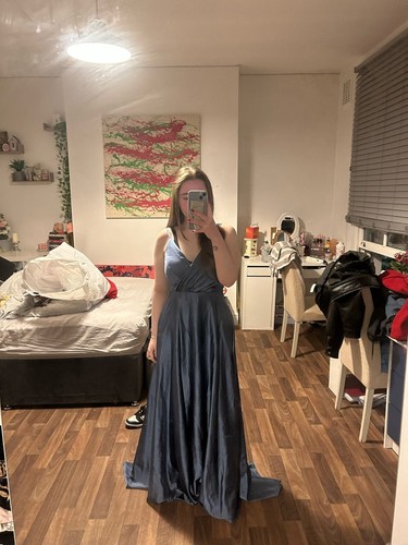 Ice blue prom style dress