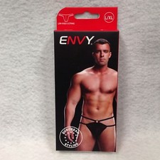 Envy Menswear Low Rise G-String Black L/X European Pride Male Dancer 69 Underwea