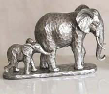 Elephant Silver Ornament Home