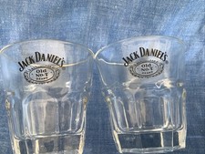 2 x Jack Daniels Whiskey Glass / Tumbler