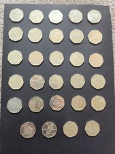 Olympic 50p Coins Full Set Of