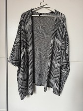 H&M Woman Kimono / Cardigan Size L Black - Grey