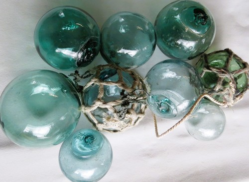 Japanese glass fishing floats - japanese,