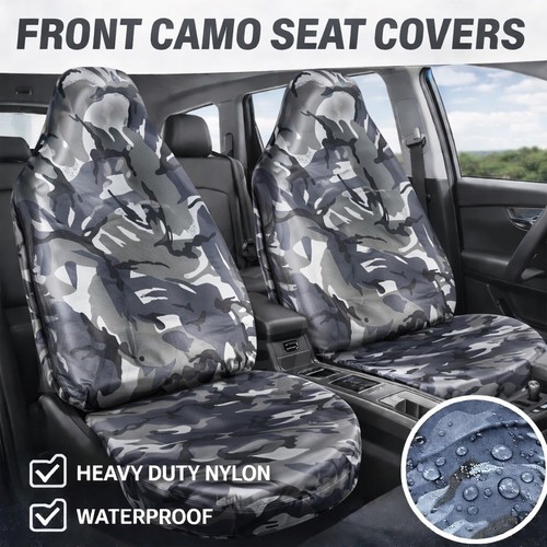 Front car seat covers grey - covers,