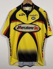 Biemme Mercatone Uno Cycling Jersey Mens XXXL 3XL Yellow Marco Pantani Italy