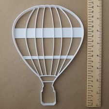 Hot air balloon striped shape - hot,