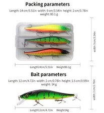 3 pcs rattling spinning lures