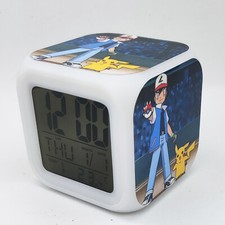 Pokemon 7 Color Chang Night Light Digital Alarm Clock #03