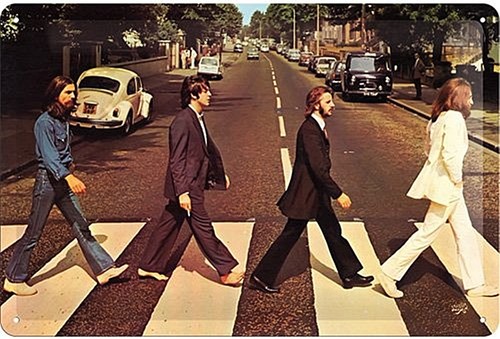 Beatles abbey road embossed - beatles,
