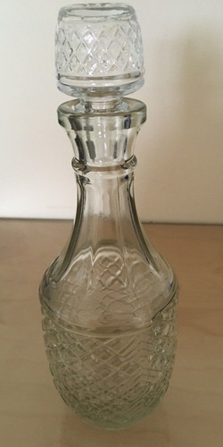 Crystal glass decanter small - glass,