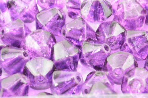 Crackle glass bicone - bicone, beads